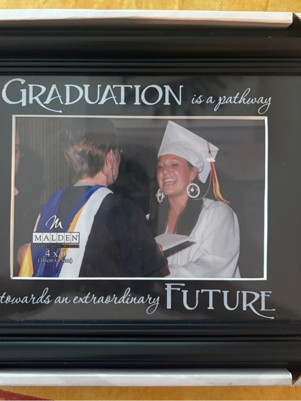 Malden Black Graduation Photo Frame - 'Graduation is a pathway'